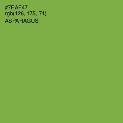 #7EAF47 - Asparagus Color Image