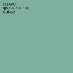 #7EAFA1 - Gumbo Color Image