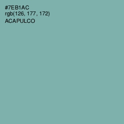 #7EB1AC - Acapulco Color Image