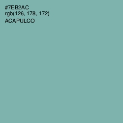 #7EB2AC - Acapulco Color Image