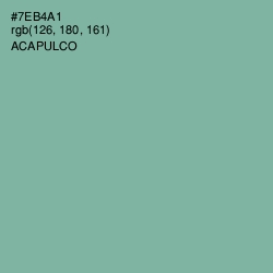 #7EB4A1 - Acapulco Color Image
