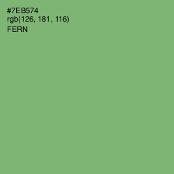#7EB574 - Fern Color Image