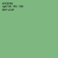 #7EB780 - Bay Leaf Color Image