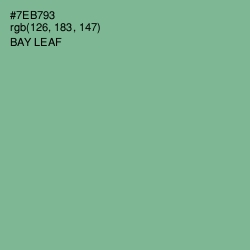 #7EB793 - Bay Leaf Color Image