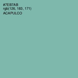 #7EB7AB - Acapulco Color Image