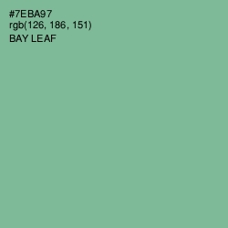 #7EBA97 - Bay Leaf Color Image