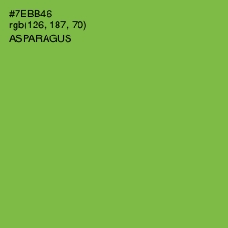 #7EBB46 - Asparagus Color Image