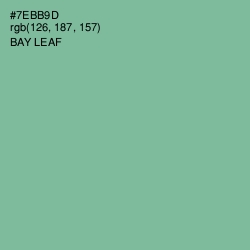 #7EBB9D - Bay Leaf Color Image