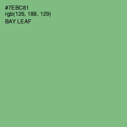 #7EBC81 - Bay Leaf Color Image
