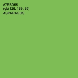 #7EBD55 - Asparagus Color Image