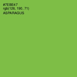 #7EBE47 - Asparagus Color Image