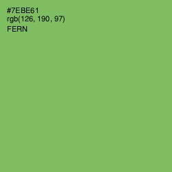 #7EBE61 - Fern Color Image