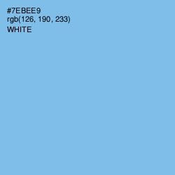 #7EBEE9 - Cornflower Blue Color Image