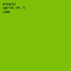 #7EBF07 - Lima Color Image