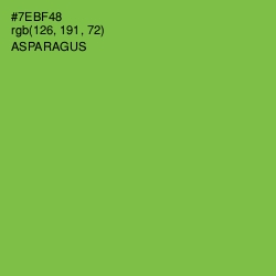 #7EBF48 - Asparagus Color Image