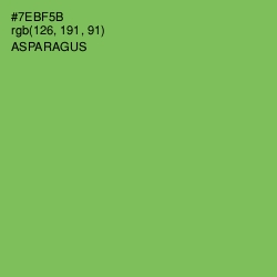 #7EBF5B - Asparagus Color Image