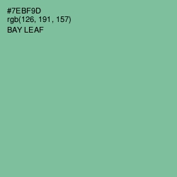 #7EBF9D - Bay Leaf Color Image