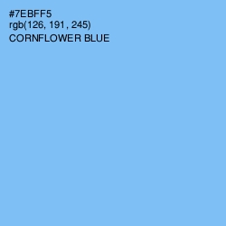 #7EBFF5 - Cornflower Blue Color Image