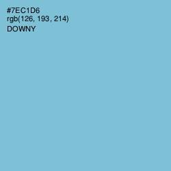 #7EC1D6 - Downy Color Image
