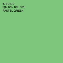 #7EC67C - Pastel Green Color Image