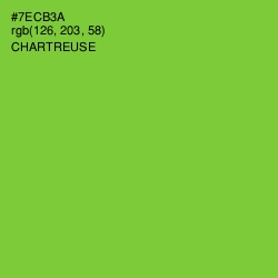 #7ECB3A - Chartreuse Color Image