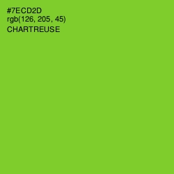 #7ECD2D - Chartreuse Color Image