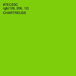 #7ECE0C - Chartreuse Color Image