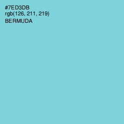 #7ED3DB - Bermuda Color Image
