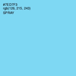 #7ED7F3 - Spray Color Image