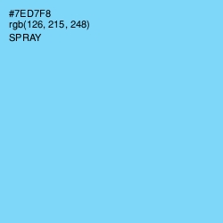 #7ED7F8 - Spray Color Image