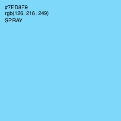 #7ED8F9 - Spray Color Image