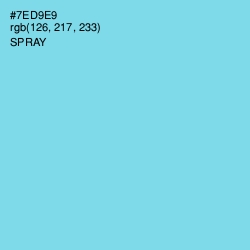 #7ED9E9 - Spray Color Image