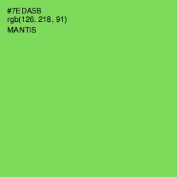 #7EDA5B - Mantis Color Image