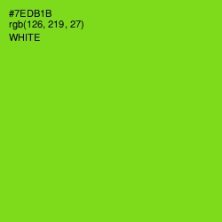 #7EDB1B - Chartreuse Color Image