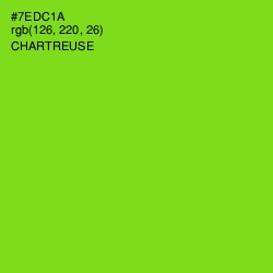 #7EDC1A - Chartreuse Color Image