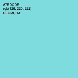 #7EDCDE - Bermuda Color Image