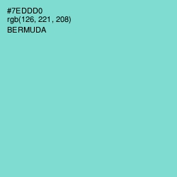 #7EDDD0 - Bermuda Color Image