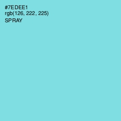 #7EDEE1 - Spray Color Image