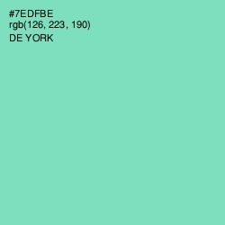 #7EDFBE - De York Color Image