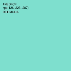 #7EDFCF - Bermuda Color Image