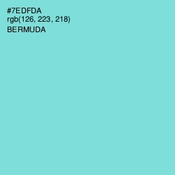 #7EDFDA - Bermuda Color Image