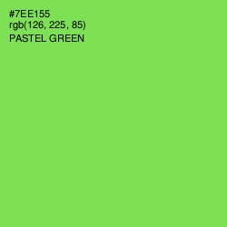 #7EE155 - Pastel Green Color Image