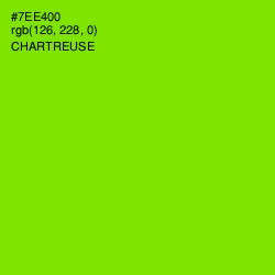 #7EE400 - Chartreuse Color Image
