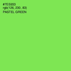 #7EE653 - Pastel Green Color Image