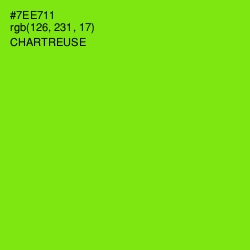 #7EE711 - Chartreuse Color Image