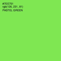 #7EE751 - Pastel Green Color Image