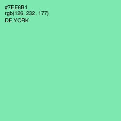 #7EE8B1 - De York Color Image
