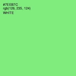 #7EEB7C - Screamin' Green Color Image