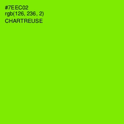 #7EEC02 - Chartreuse Color Image