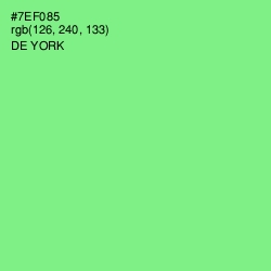 #7EF085 - De York Color Image